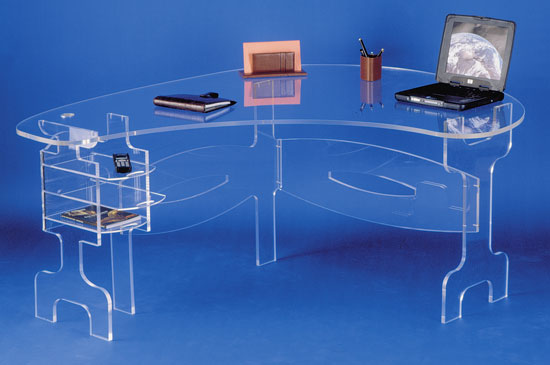 Bureaux et tables plexiglas